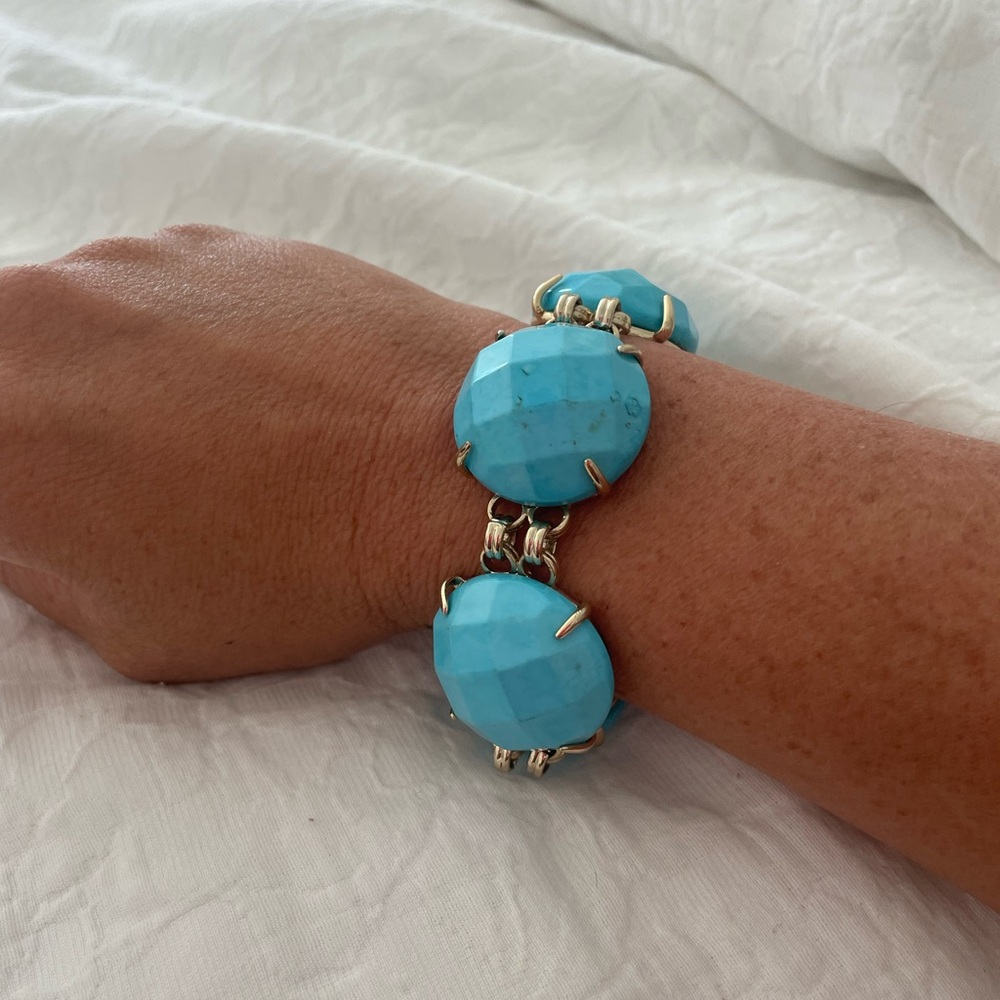 Kendra Scott turquoise statement bracelet